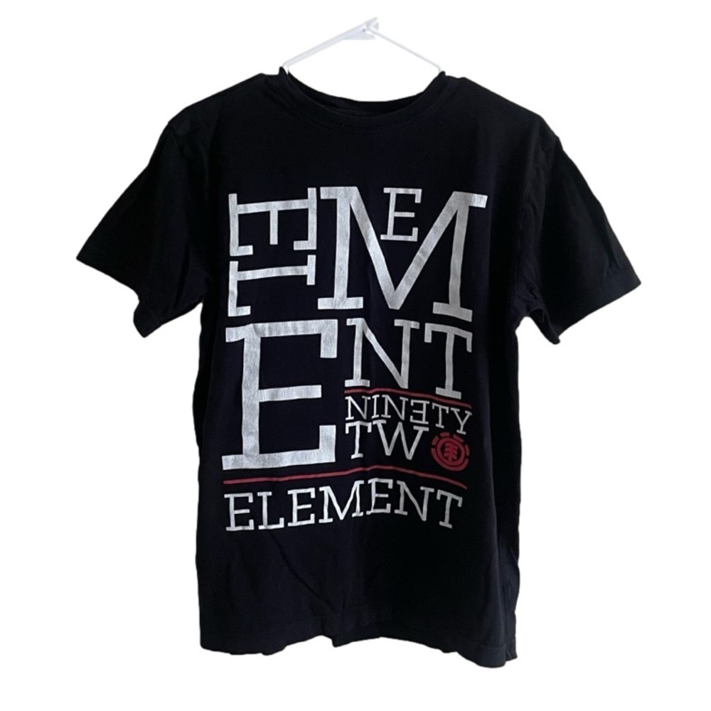 Element Graphic Short Sleeve Tee Shirt Top | Black